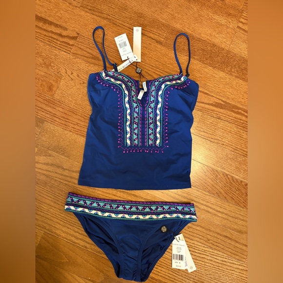 Nanette Lepore Blue and Purple Swim Set - Picture 2 of 11